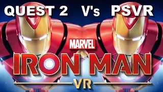 [4K] Marvel's Iron Man VR - Quest 2 VERSUS PSVR (PS4 Pro)