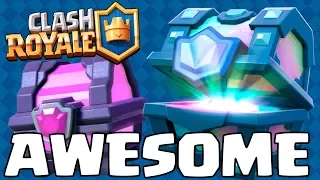 TWO RARE CHESTS IN 30 MIN :: Clash Royale :: LEGENDARY CHEST & MAGICAL CHEST!