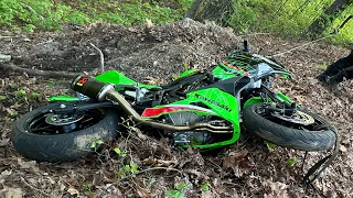Crashed my 3 month old ‘24 Kawasaki Ninja zx4rr at the Dragon :(