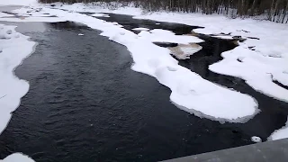 реки зимней Карелии