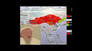 Genghis Khan react to growth of his mongol empire...genghis Khan mongol status.. #Shorts