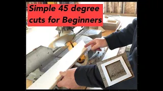 How to cut basic 45 degree angles