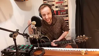 "One day I say" – a blues by Vladimir Uspenskii. Acoustic guitar, bass, vocal Boss RC-505 mk2 looper