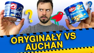 WIELKI TEST AUCHAN VS ORYGINAŁY! CZY PODRÓBKI SĄ LEPSZE? BLIND TEST!