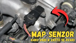 MAP Senzor - Kako Radi i Zašto Se Kvari + 5 uobičajena simptoma & kako provjeriti i očistiti