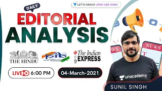 Today's Current Affairs & Editorial Analysis | 4th March 2021 | The Hindu/Indian Express/PIB | 2021
