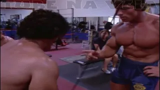 ARNOLD SCHWARZENEGGER TRAINS CHEST WITH ED CORNEY AT GOLD'S GYM RARE FOOTAGE- PUMPING IRON OUTTAKE!!