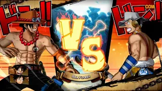 Ace V Usopp on One Piece Burning Blood