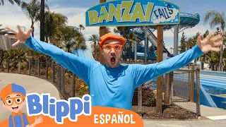 Blippi explora un parque acuático | Aprende con Blippi | Videos educativos para niños