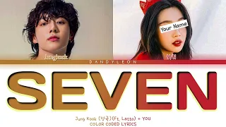 Jung Kook (정국) Seven (feat. Latto) + YOU (KARAOKE) (TRIO) Color Coded Lyrics