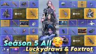 Season 5 All Luckydraw leaks - Codm Legendary Foxtrot & Krig 6| Codm s5 leaks 2024 🤯