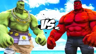 ULTIMATE HULK VS RED HULK - EPIC BATTLE