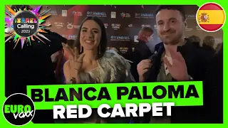 BLANCA PALOMA - EAEA (RED CARPET INTERVIEW) // Israel Calling 2023 // Spain Eurovision 2023