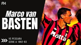 Marco van Basten ● Goals and Skills ● Pescara 4-5 AC Milan ● Serie A 1992-93