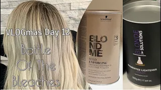 VLOGmas Day 12 | Battle Of The Bleaches | Blonde Solutions vs BlondeMe