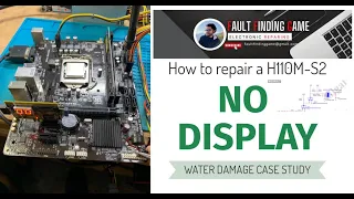 GA-H110M-S2 NO DISPLAY | RESTART PROBLEM | WATER DAMAGE CASE STUDY#desktoprepair #motherboardrepair