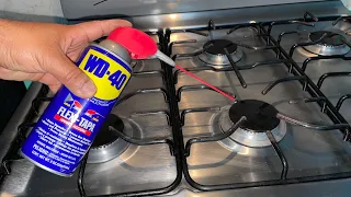 Como reparar quemadores que humean o que no encienden en 2024 Reparación estufa Mabe Limpiador WD-40