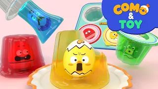 Como | Find the Animals in Jelly | Learn colors and words | Cartoon video for kids