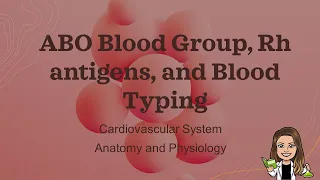 ABO Blood group, RH antigens and Blood Typing