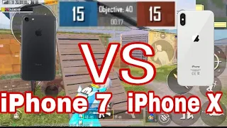 iPhone 7 vs IPhone X | 1vs 1 TDM | PUBG MOBILE