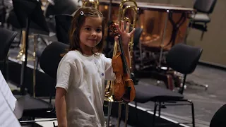 Das Opernkinderorchester spielt Bizet auf der großen Bühne