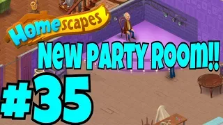 HOMESCAPES Gameplay Story Walkthrough Part #35 | Party Room Day 1 New Area