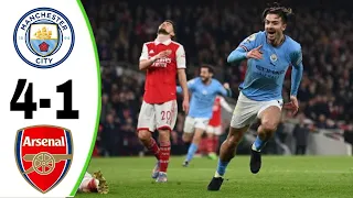 Manchester city vs Arsenal 4-1 - All Goals & Extended Highlights 2023 HD