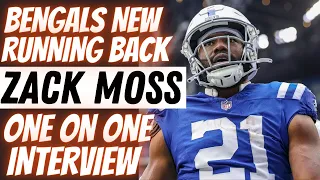 Cincinnati Bengals New Running Back Zack Moss | One on One Interview Welcome to Cincinnati
