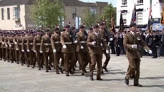 2nd Fusiliers Parade Before Battalion Merge 06.06.14