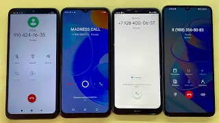 Incoming Call Xiaomi Redmi 8T Vs TECNO POP 6 Pro / Honor X7a & Xiaomi Redmi 9C NFC Outgoing Call