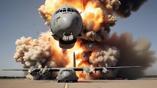 Today a Russian C-130 plane carrying cluster bombs was blown up by Ukraine