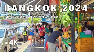 [4K UHD] Walking in Downtown Bangkok | Pratunam Area Shopping District