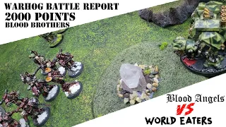 WarHog Battle Report: Warhammer 40K Blood Angels Vs World Eaters 2000 points