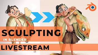 sculpting livestream in blender