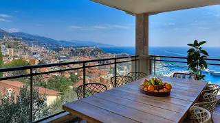 Sea view apartment tour in Cap d'Ail - Monaco