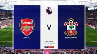 Arsenal vs Southampton - Premier League 2019 Gameplay