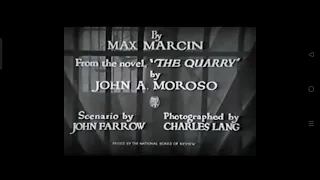 Shadow Of The Law (1930) Title Sequence Paramount Pictures Mystery