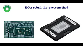 BGA reballing the paste method