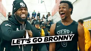 Bronny James GETS REVENGE & LeBron LOSES HIS MIND!! Sierra Canyon vs Bishop Montgomery!