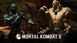 Mortal Kombat X - Triborg (Cyber Sub Zero ) Vs Goro (Tigrar Fury) - Very Hard