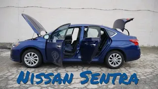 2018 Nissan Sentra SV // review, walk around, and test drive // 100 rental cars