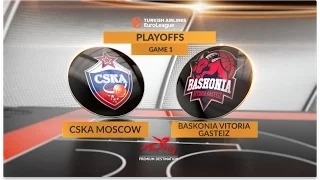 Highlights: CSKA Moscow-Baskonia Vitoria Gasteiz, Game 1