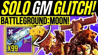 New SOLO Grandmaster Farm GLITCH! Battleground MOON Nightfall Boss CHEESE & Easy Exploit! Destiny 2