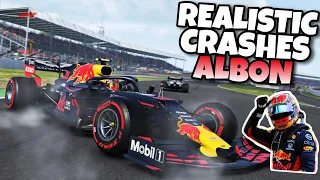 REALISTIC F1 CRASHES ALEXANDER ALBON 2019-2022