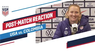 POST-MATCH REACTION: Samantha Mewis | USWNT vs. Colombia | Jan. 18, 2021