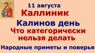 11 августа  Калинники. Калинов день. Что нельзя и можно делать в этот день. Народные приметы.