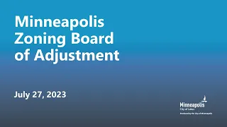 July 27, 2023 Zoning Board of Adjustment