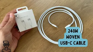 New Apple USB-C Charging Cable (up to 240W!) for iPhone 15 Pro, Mac, and iPad