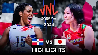 🇯🇵 JAPAN vs DOMINICAN 🇩🇴 | Highlights | Women's VNL 2024