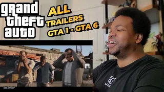 Every Grand Theft Auto Trailer From GTA to GTA 6 -  Reaction!